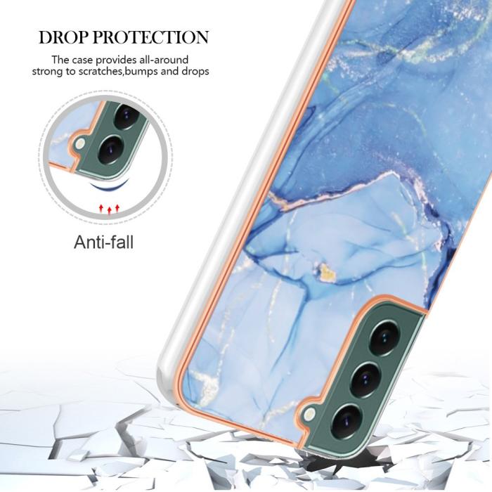 Bild 5, Samsung Galaxy S23 Plus Skal Marmor TPU Blå