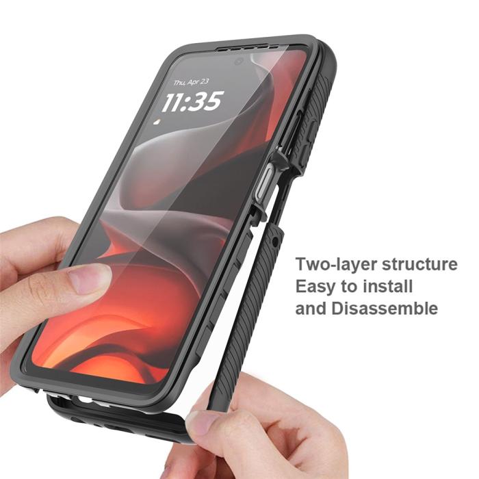 Bild 3, Motorola Moto G86 5G Skal 360 Hybrid Svart