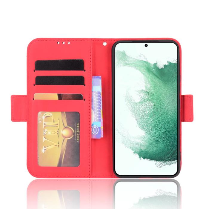Bild 4, Samsung Galaxy S22 Plus Fodral Avtagbart Kortfodral Röd