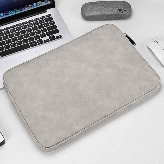 Bild 2, Läder Laptop Sleeve Med Mjukt Foder 14-15.4