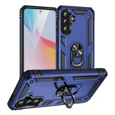 Samsung Galaxy A37 5G Skal Shockproof Hybrid Ring Bl&aring;
