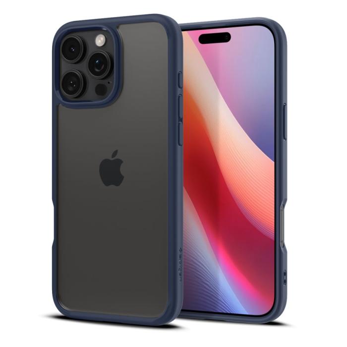 Bild 3, Spigen iPhone 16 Pro Skal Ultra Hybrid Navy Blue