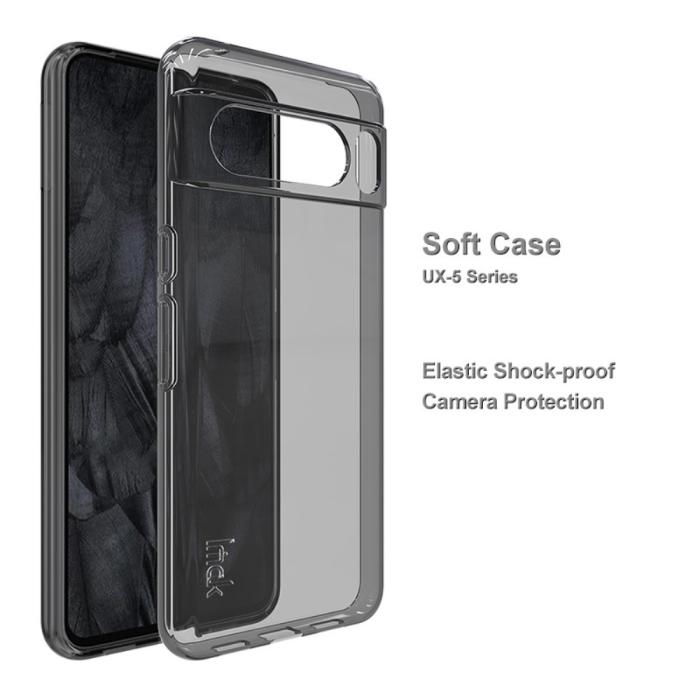 Bild 2, IMAK Google Pixel 8 Pro Skal TPU Tonad Svart