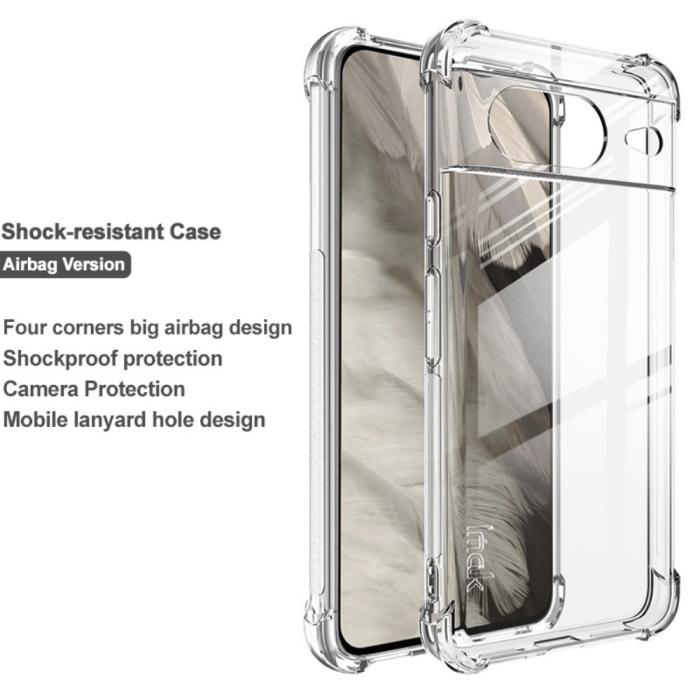 Bild 2, IMAK Google Pixel 8 Skal Shockproof TPU Transparent