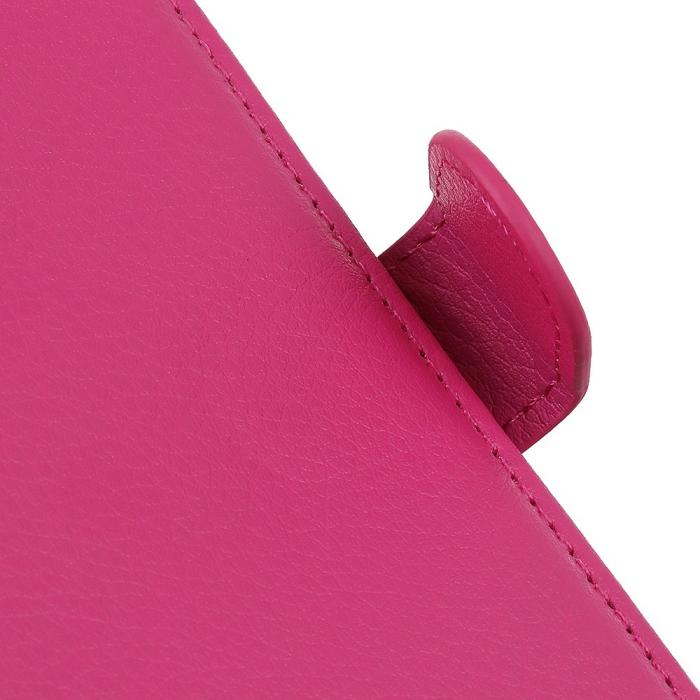 Bild 6, OnePlus Nord 2T 5G Fodral Litchi Läder Rosa
