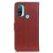 Motorola Moto E20 / E40 Fodral Litchi Textur Brun