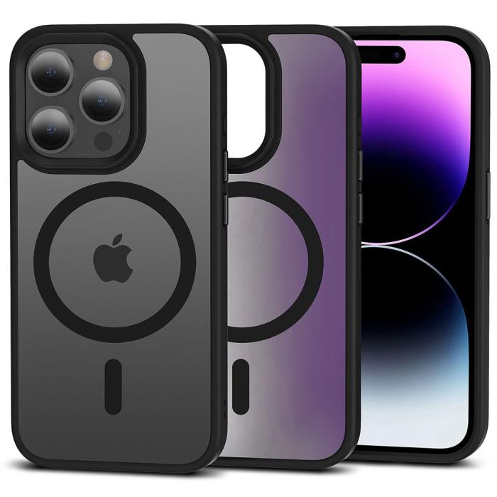 Bild 1, Tech-Protect iPhone 15 Pro Max Skal MagSafe MagMat Matt Svart