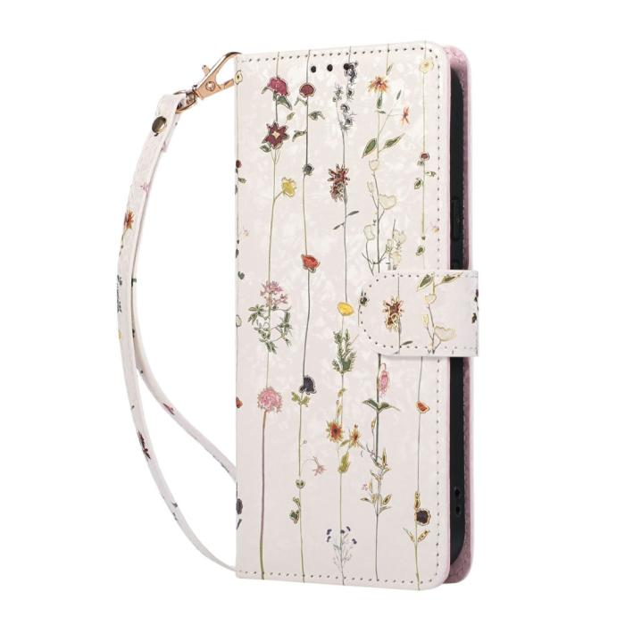 Bild 5, Google Pixel 10a Fodral RFID Läder Små Blommor
