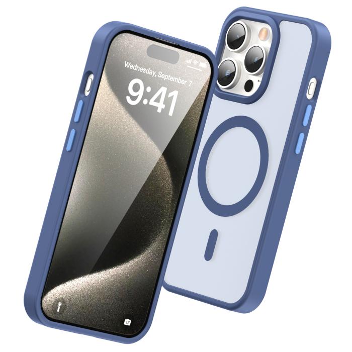 Bild 3, ColorPop iPhone 15 Pro Max Skal CH MagSafe Matt Lavender Ash