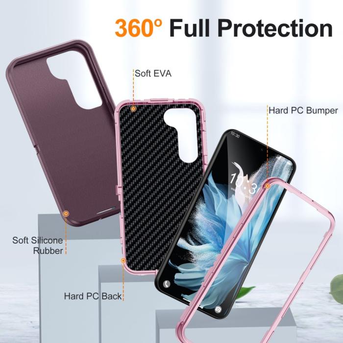 Bild 3, Galaxy S25 Plus / S24 Plus Skal Xtreme Shockproof Lila/Rosa