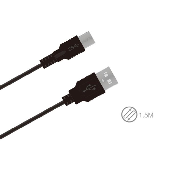 Bild 2, DOBE 1.5m USB-C Laddningskabel för Nintendo Switch Svart
