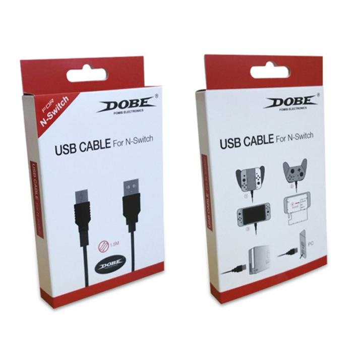 Bild 5, DOBE 1.5m USB-C Laddningskabel för Nintendo Switch Svart