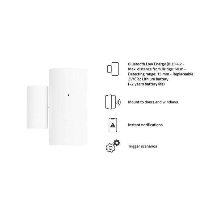 Bild 6, Hombli Smart Bluetooth Kontaktsensor Vit