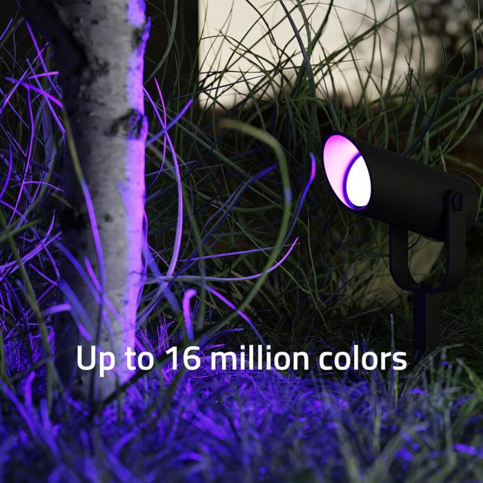 Bild 9, Hombli Smart Utomhus Spotlight 3-pack RGB CCT Svart
