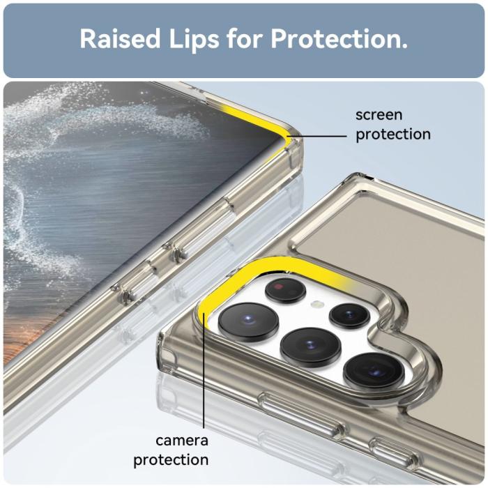 Bild 6, Samsung Galaxy S23 Ultra Skal Shockproof AirBag Tonad Svart