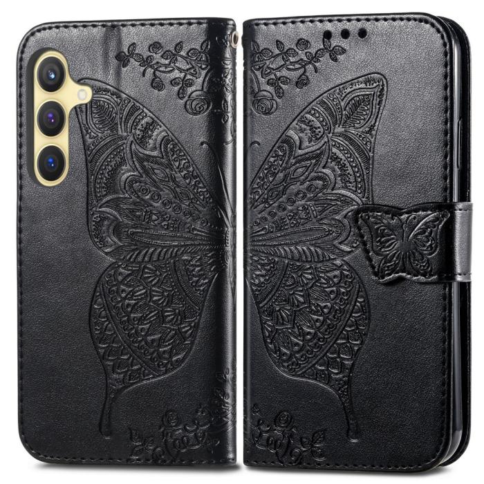 Bild 2, Samsung Galaxy S25 Plus Fodral Med Fjäril Tryck Svart