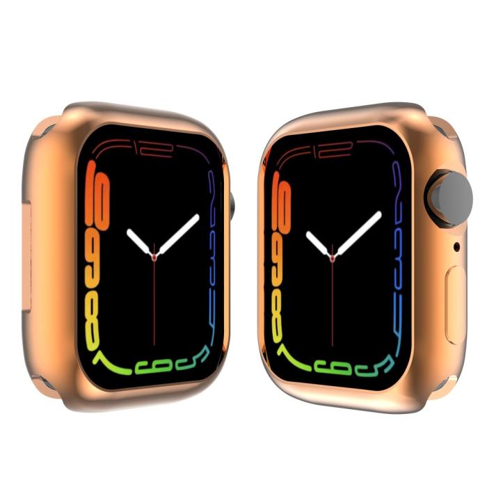 Bild 1, Apple Watch 7/8 45mm Skal TPU Electroplate Roséguld