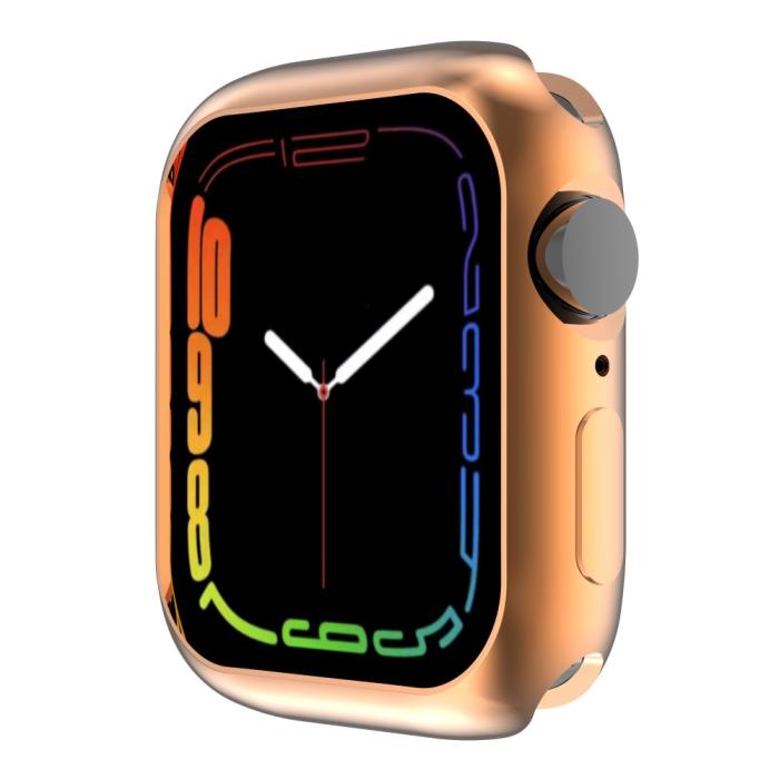 Bild 2, Apple Watch 7/8 45mm Skal TPU Electroplate Roséguld