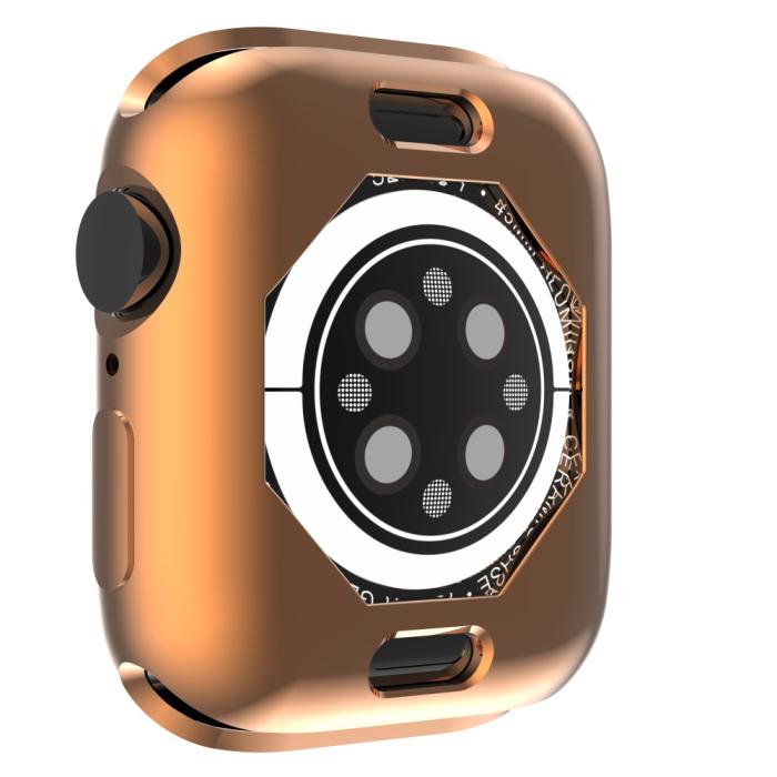 Bild 5, Apple Watch 7/8 45mm Skal TPU Electroplate Roséguld