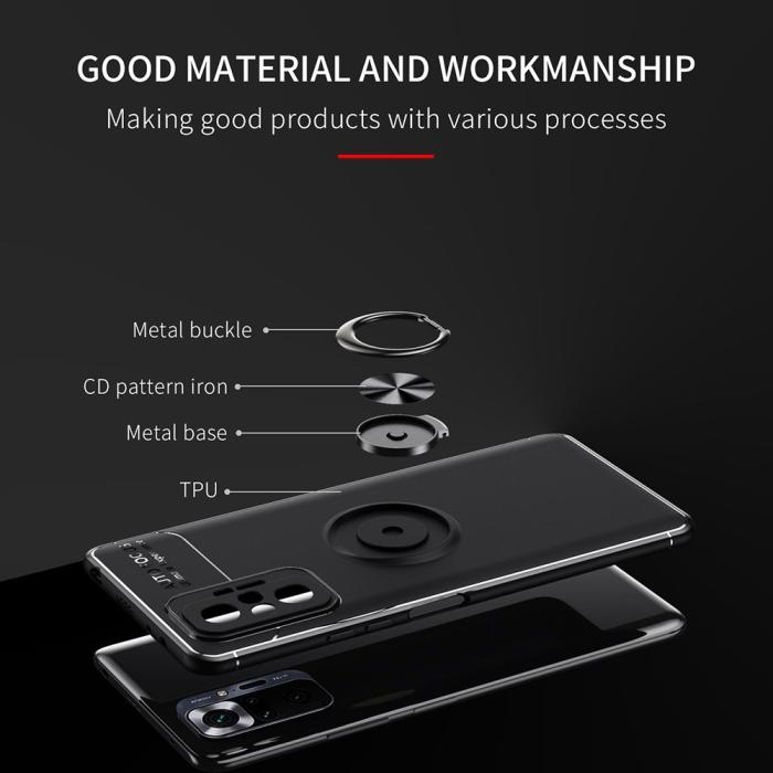 Bild 3, Xiaomi Redmi Note 10 Pro - Ring Skal - Svart