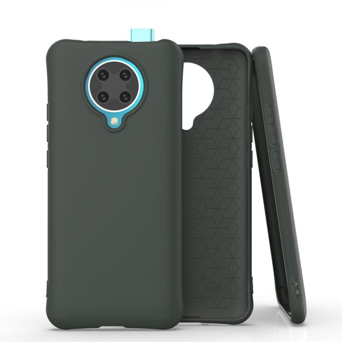 Bild 1, Xiaomi Poco F2 Pro - Matt TPU Skal - Mörk Grön