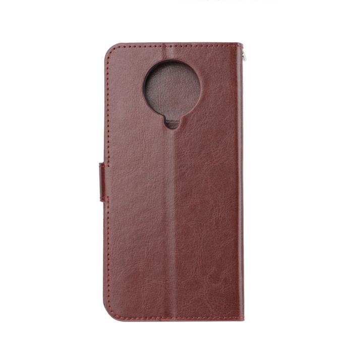 Bild 2, Xiaomi Poco F2 Pro - Crazy Horse Plånboksfodral - Brun