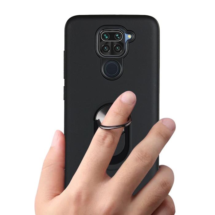 Bild 4, Xiaomi Redmi Note 9 - Ring Skal - Svart