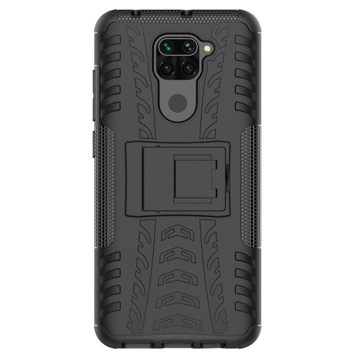 Bild 4, Xiaomi Redmi Note 9 - Ultimata Stöttåliga Skalet med Stöd - Svart
