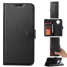 Xiaomi Poco F2 Pro - Crazy Horse Pl&aring;nboksfodral - Svart