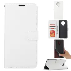 Xiaomi Poco F2 Pro - Crazy Horse Pl&aring;nboksfodral - Vit