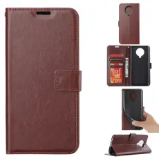 Xiaomi Poco F2 Pro - Crazy Horse Pl&aring;nboksfodral - Brun