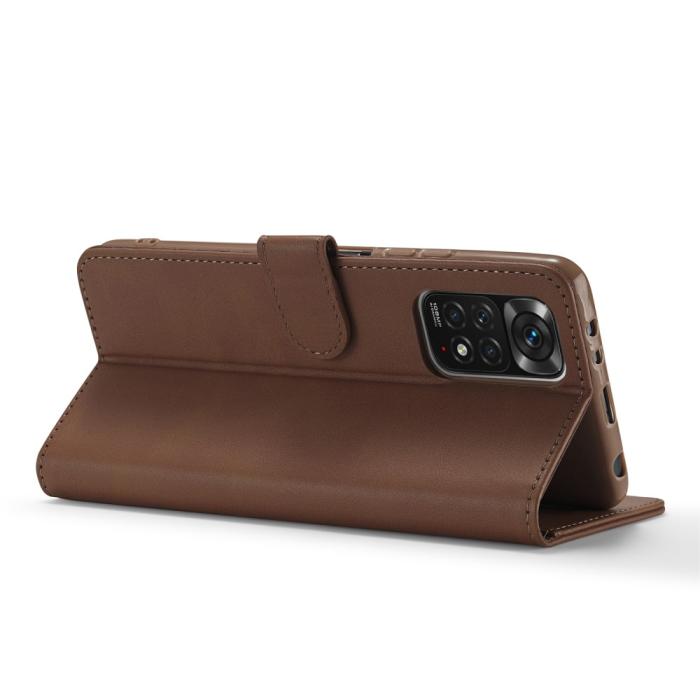 Bild 5, LC.IMEEKE Xiaomi Redmi Note 11 Pro 5G Fodral Läder Brun