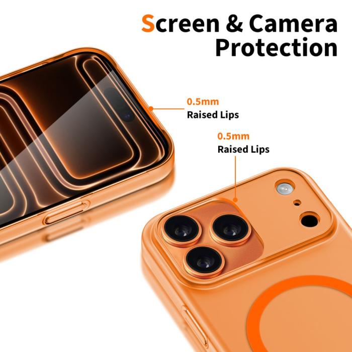 Bild 4, Tech-Protect iPhone 17 Pro Max Skal MagSafe MagSlim Cosmic Orange