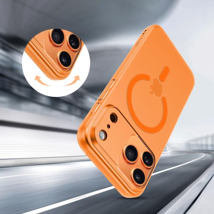 Bild 6, Tech-Protect iPhone 17 Pro Max Skal MagSafe MagSlim Cosmic Orange