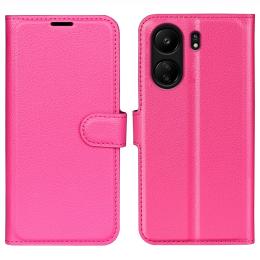 Xiaomi Redmi 13C 4G Fodral Litchi Läder Rosa