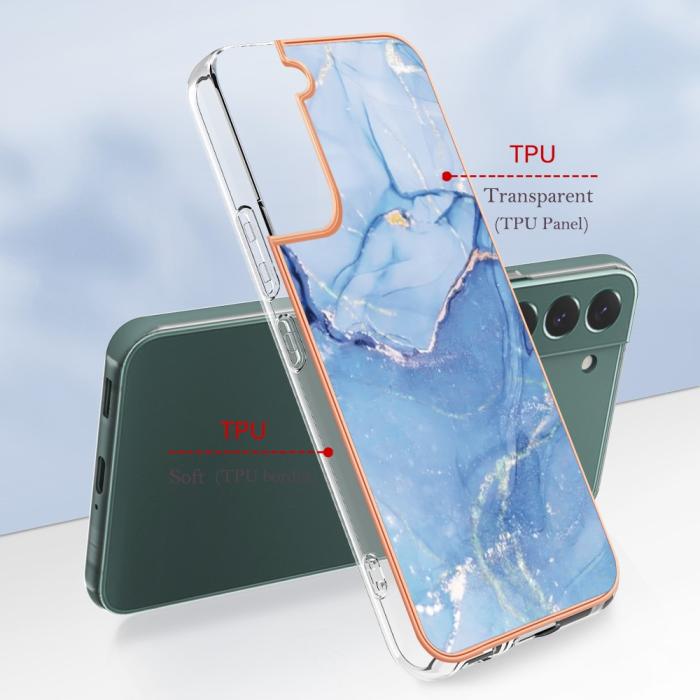 Bild 6, Samsung Galaxy S23 Plus Skal Marmor TPU Blå