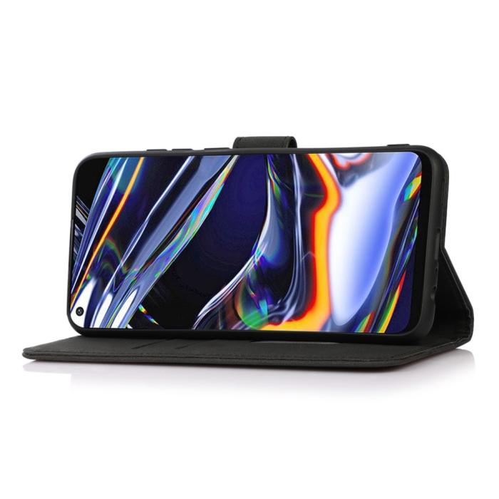 Bild 2, KHAZNEH Motorola Moto G84 5G Fodral Retro Läder Svart