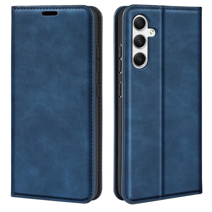 Bild 1, Samsung Galaxy A35 5G Fodral Flip Skin Touch Blå