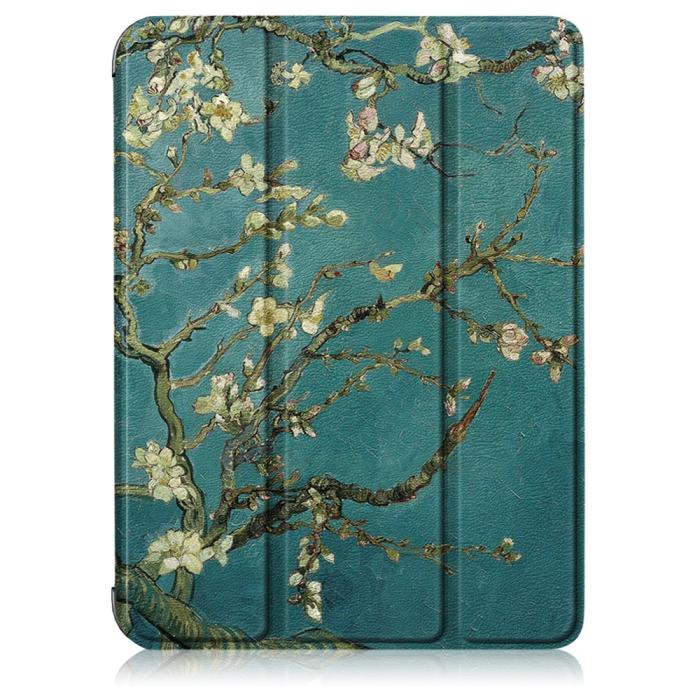 Bild 2, iPad Mini 2024/2021 Fodral Tri-Fold Pennhållare Peach Blossom