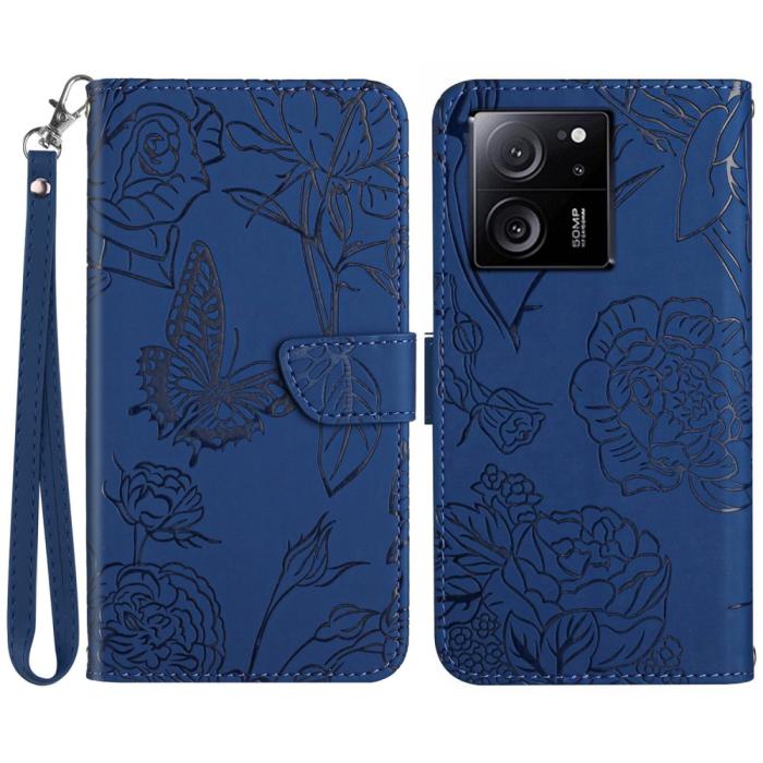 Bild 1, Xiaomi 13T / 13T Pro Fodral Med Tryck Blå