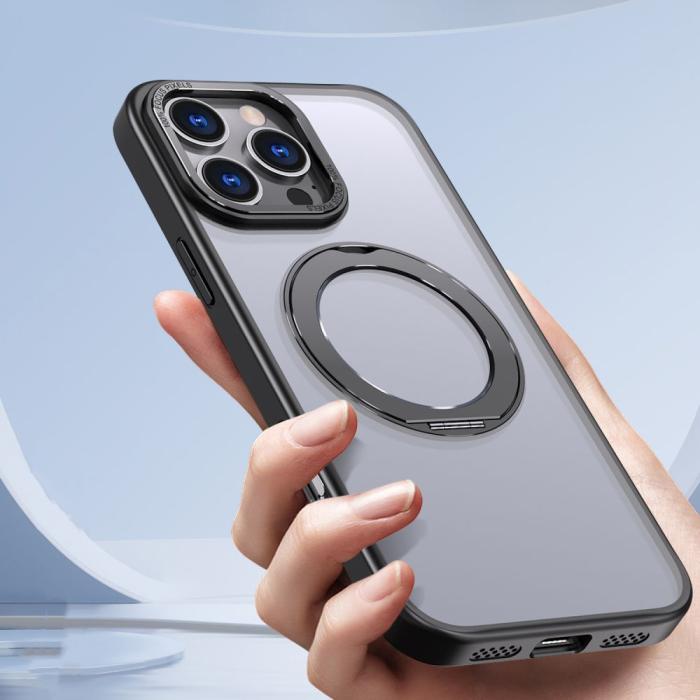Bild 3, Tech-Protect iPhone 16 Pro Skal MagSafe MagRing Matt Svart
