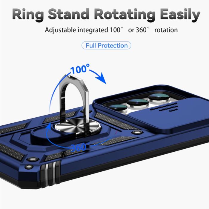 Bild 5, Samsung Galaxy S23 Plus Skal CamShield Ring Blå