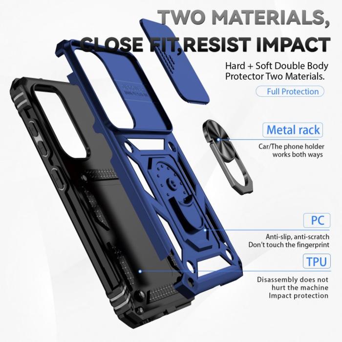Bild 6, Samsung Galaxy S23 Plus Skal CamShield Ring Blå