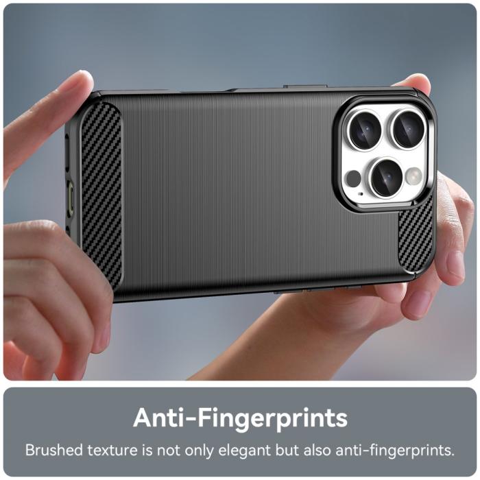 Bild 5, iPhone 16 Pro Skal Kolfiber Textur Svart