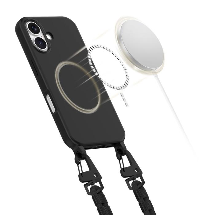 Bild 4, Tech-Protect iPhone 16 Skal MagSafe MagNecklace Svart
