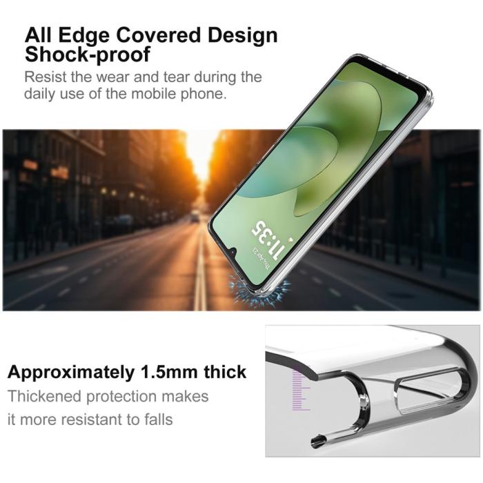 Bild 3, IMAK Motorola Moto G06 / G06 Power Skal Soft TPU Transparent