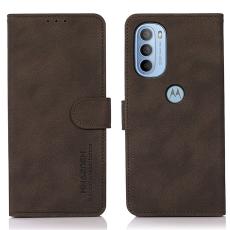 KHAZNEH Motorola Moto G31 / G41 Fodral Retro Läder Brun