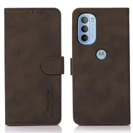 KHAZNEH Motorola Moto G31 / G41 Fodral Retro Läder Brun