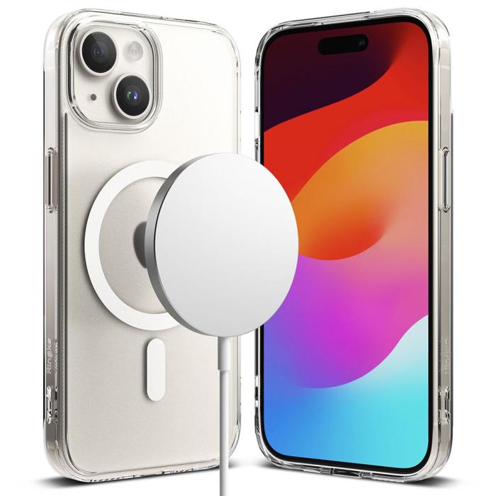 Bild 1, Ringke iPhone 15 Skal MagSafe Fusion Matt Transparent