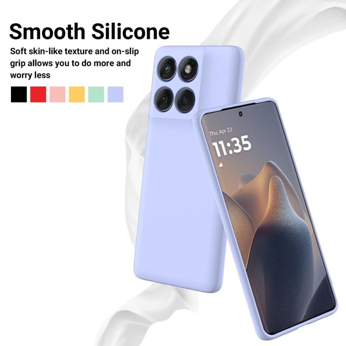 Bild 3, Motorola Edge 70 Skal Liquid Silikon Lila